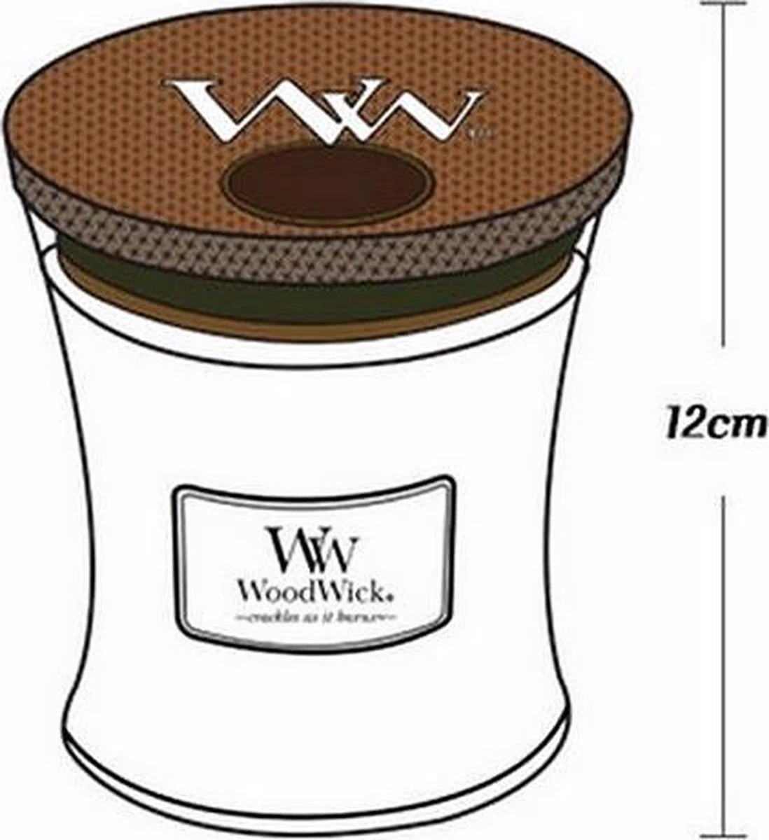 WoodWick Hourglass Medium Trilogy Geurkaars - Fruits Of Summer 2 WoodWick Hourglass Medium Trilogy Geurkaars - Fruits Of Summer - Afbeelding 2