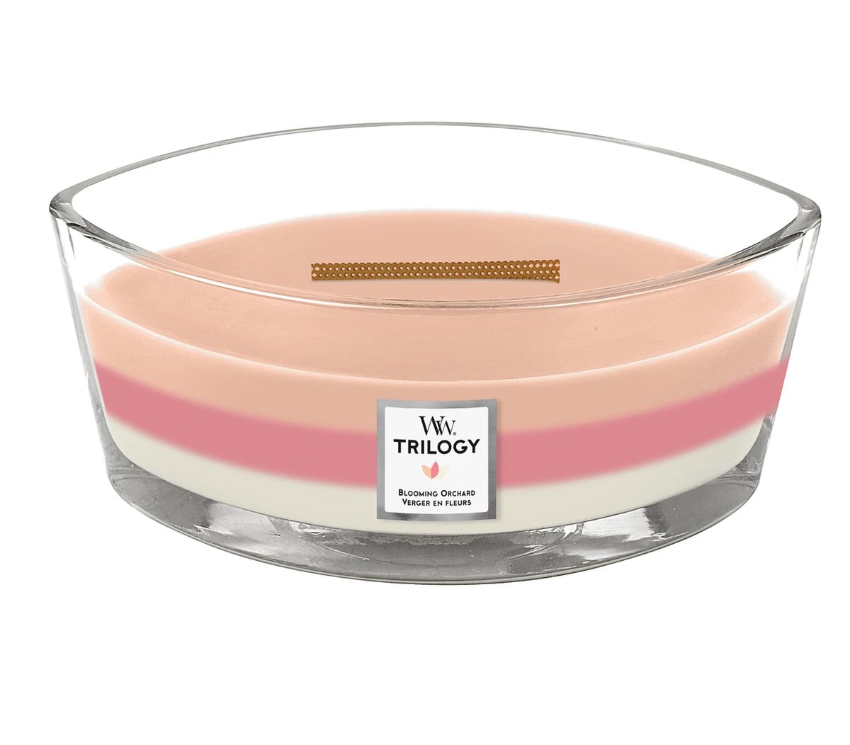 Woodwick Trilogy Blooming Orchard Ellipse Candle - Geurkaars 4 Woodwick Trilogy Blooming Orchard Ellipse Candle - Geurkaars - Afbeelding 4