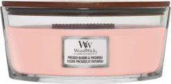 WoodWick Geurkaars Ellipse Pressed Blooms & Patchouli - 9 Cm / 19 Cm