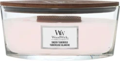WoodWick Geurkaars Sheer Tuberose Ellipse Candle -WoodWick 1200x617