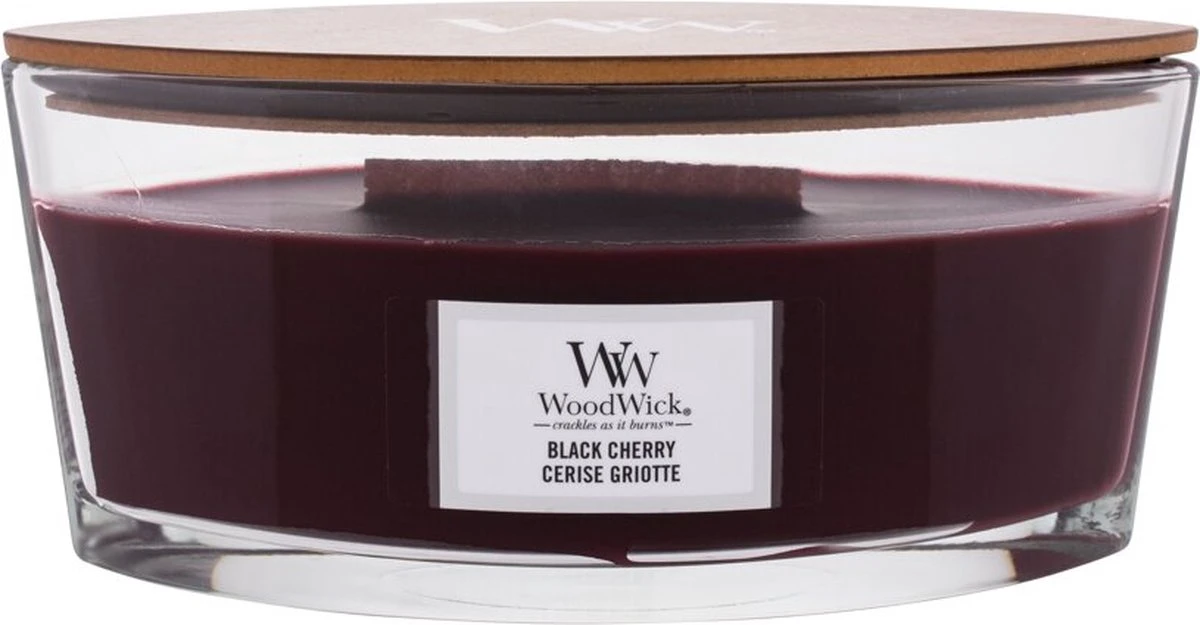 WoodWick Heartwick Flame Ellipse Geurkaars - Cherry 5 WoodWick Heartwick Flame Ellipse Geurkaars - Cherry - Afbeelding 5