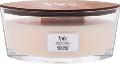 WoodWick Heartwick Flame Ellipse Geurkaars - White Honey 12 WoodWick Heartwick Flame Ellipse Geurkaars - White Honey -WoodWick 1200x640
