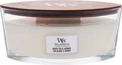 WoodWick Heartwick Flame Ellipse Geurkaars - White Tea & Jasmine -WoodWick 1200x642 1