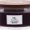 WoodWick Heartwick Flame Ellipse Geurkaars - Spiced Blackberry