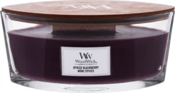 WoodWick Heartwick Flame Ellipse Geurkaars - Spiced Blackberry