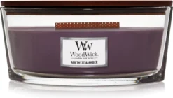 WoodWick Heartwick Ellipse Geurkaars - Amethyst & Amber -WoodWick 1200x681