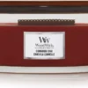 WoodWick Heartwick Flame Ellipse Geurkaars - Cinnamon Chai