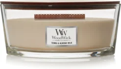 WoodWick Heartwick Ellipse Geurkaars - Tonka & Almond Milk -WoodWick 1200x692