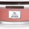 WoodWick Heartwick Flame Ellipse Geurkaars - Melon & Pink Quartz