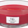 WoodWick Geurkaars Ellipse Pomegranate - 9 Cm / 19 Cm