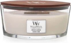 WoodWick Geurkaars Ellipse Smoked Jasmine - 9 Cm / 19 Cm