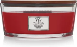WoodWick Heartwick Flame Ellipse Geurkaars - Pomegranate