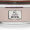 WoodWick Heartwick Flame Ellipse Geurkaars - Vanilla & Sea Salt