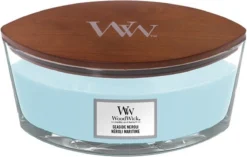 WoodWick Heartwick Flame Ellipse Geurkaars - Seaside Neroli -WoodWick 1200x764