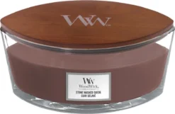 WoodWick Heartwick Flame Ellipse Geurkaars - Stone Washed Suede -WoodWick 1200x782 1
