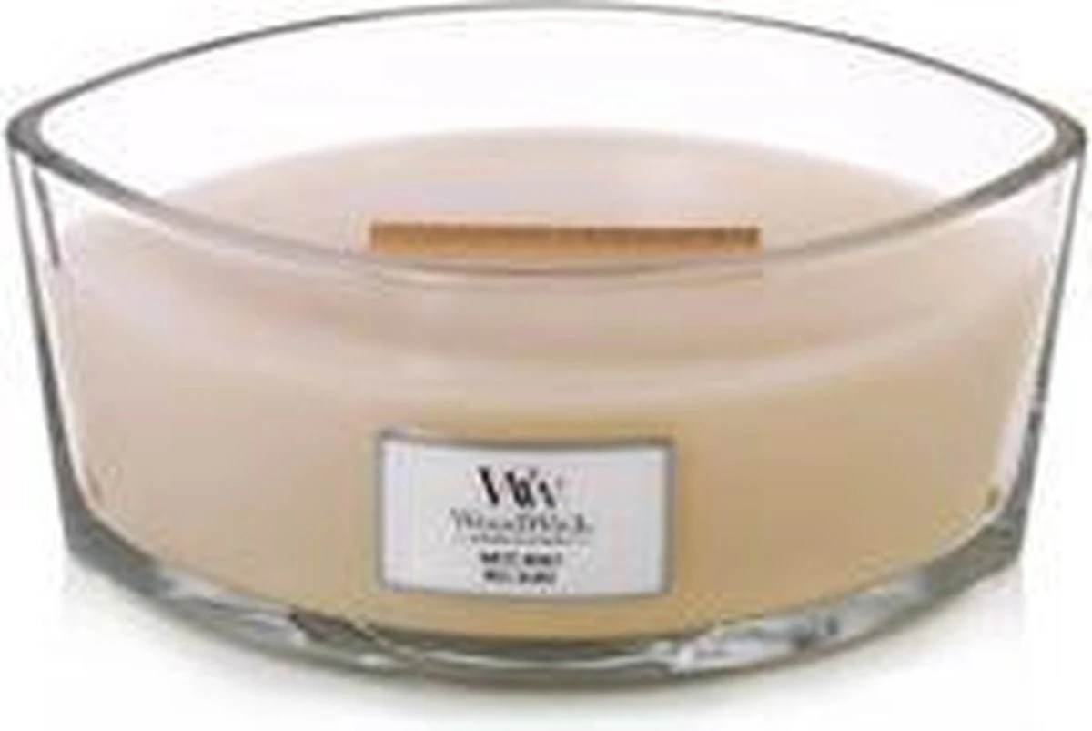 WoodWick Heartwick Flame Ellipse Geurkaars - White Honey 2 WoodWick Heartwick Flame Ellipse Geurkaars - White Honey - Afbeelding 2