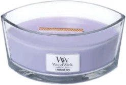 WoodWick Heartwick Flame Ellipse Geurkaars - Lavender Spa