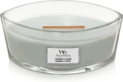 WoodWick Heartwick Flame Ellipse Geurkaars - Lavender & Cedar 12 WoodWick Heartwick Flame Ellipse Geurkaars - Lavender & Cedar -WoodWick 1200x807