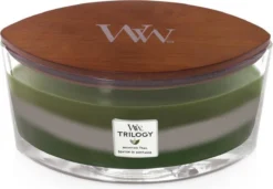 WoodWick Heartwick Flame Ellipse Trilogy Geurkaars - Mountain Trail