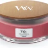 WoodWick Heartwick Flame Ellipse Geurkaars - Currant
