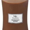 WoodWick Hourglass Large Geurkaars - Stone Washed Suede