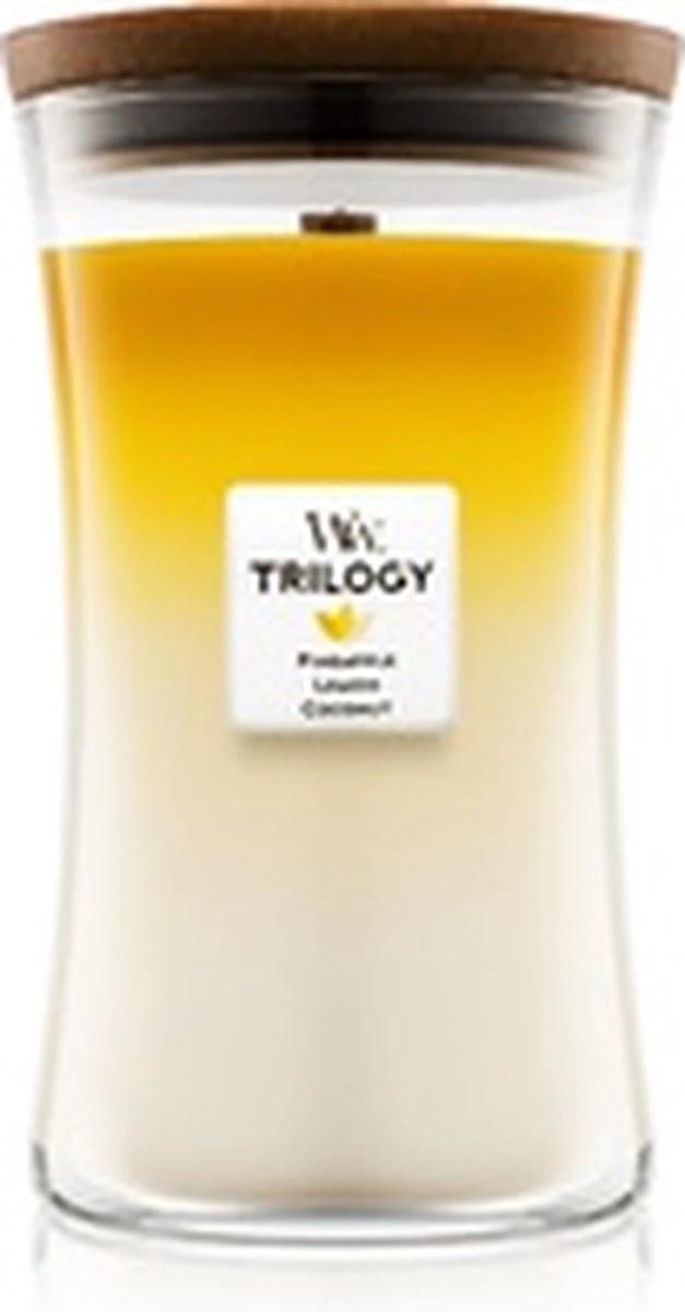 WoodWick Hourglass Large Trilogy Geurkaars - Fruits Of Summer 6 WoodWick Hourglass Large Trilogy Geurkaars - Fruits Of Summer - Afbeelding 6