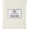 WoodWick Hourglass Large Geurkaars - White Tea & Jasmine