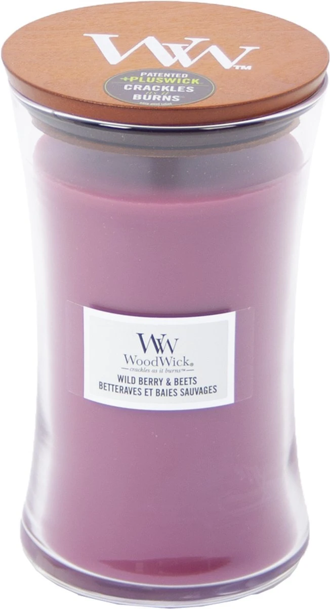 Woodwick Wild Berry & Beets Large Candle - Geurkaars 5 Woodwick Wild Berry & Beets Large Candle - Geurkaars - Afbeelding 5