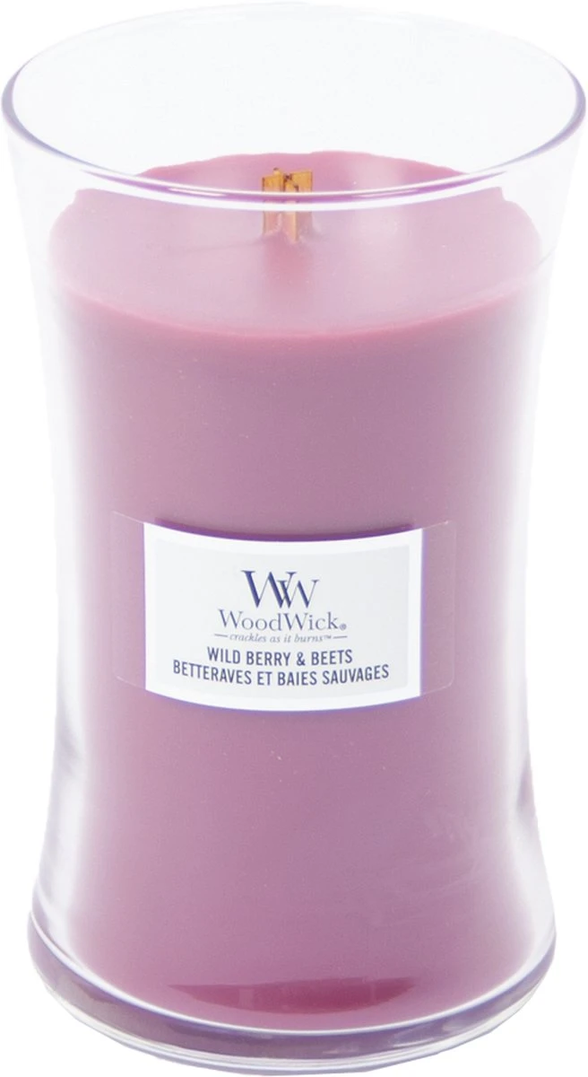 Woodwick Wild Berry & Beets Large Candle - Geurkaars 2 Woodwick Wild Berry & Beets Large Candle - Geurkaars - Afbeelding 2