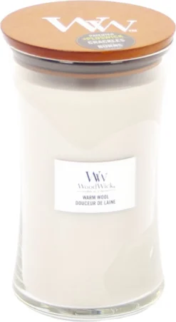 WoodWick Geurkaars Large Warm Wool - 18 Cm / ø 10 Cm -WoodWick 656x1200 5