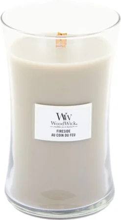 WoodWick Hourglass Large Geurkaars - Fireside -WoodWick 660x1200