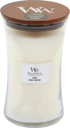 WoodWick Hourglass Large Geurkaars - Linen 7 WoodWick Hourglass Large Geurkaars - Linen -WoodWick 660x1200 6