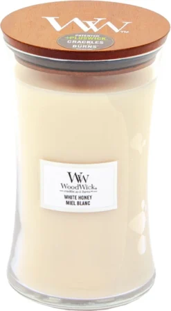 WoodWick Hourglass Large Geurkaars - White Honey 13 WoodWick Hourglass Large Geurkaars - White Honey -WoodWick 661x1200 1