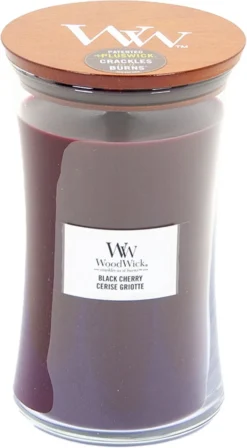 WoodWick Hourglass Large Geurkaars - Black Cherry -WoodWick 662x1200 3