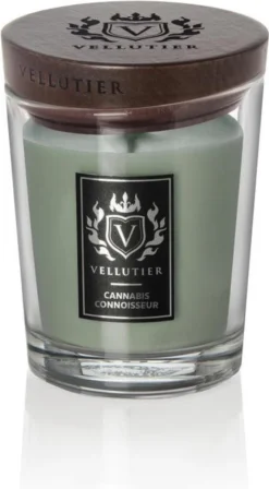 WoodWick Vellutier Geurkaars |Cannabis Connaisseur Candle | Medium