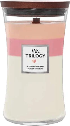 Woodwick Trilogy Blooming Orchard Large Candle - Geurkaars