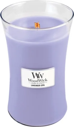 WoodWick Hourglass Large Geurkaars - Lavender Spa 10 WoodWick Hourglass Large Geurkaars - Lavender Spa -WoodWick 695x1200 1