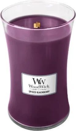 WoodWick Hourglass Large Geurkaars - Spiced Blackberry -WoodWick 698x1200 2