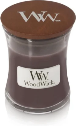 Woodwick Sueded Sandalwood Kaars Klein