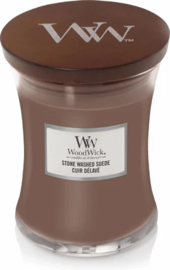 WoodWick Hourglass Medium Geurkaars - Stone Washed Suede 5 WoodWick Hourglass Medium Geurkaars - Stone Washed Suede -WoodWick 757x1200 1