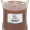 WoodWick Hourglass Medium Geurkaars - Stone Washed Suede