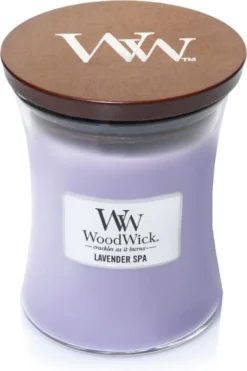 WoodWick Hourglass Medium Geurkaars - Lavender Spa -WoodWick 798x1200 2