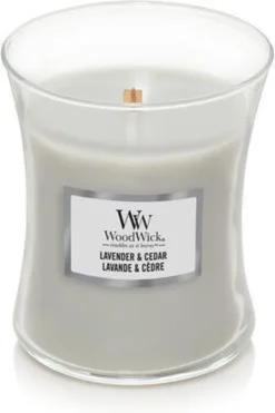 Woodwick Lavender & Cedar Medium Candle -WoodWick 798x1200