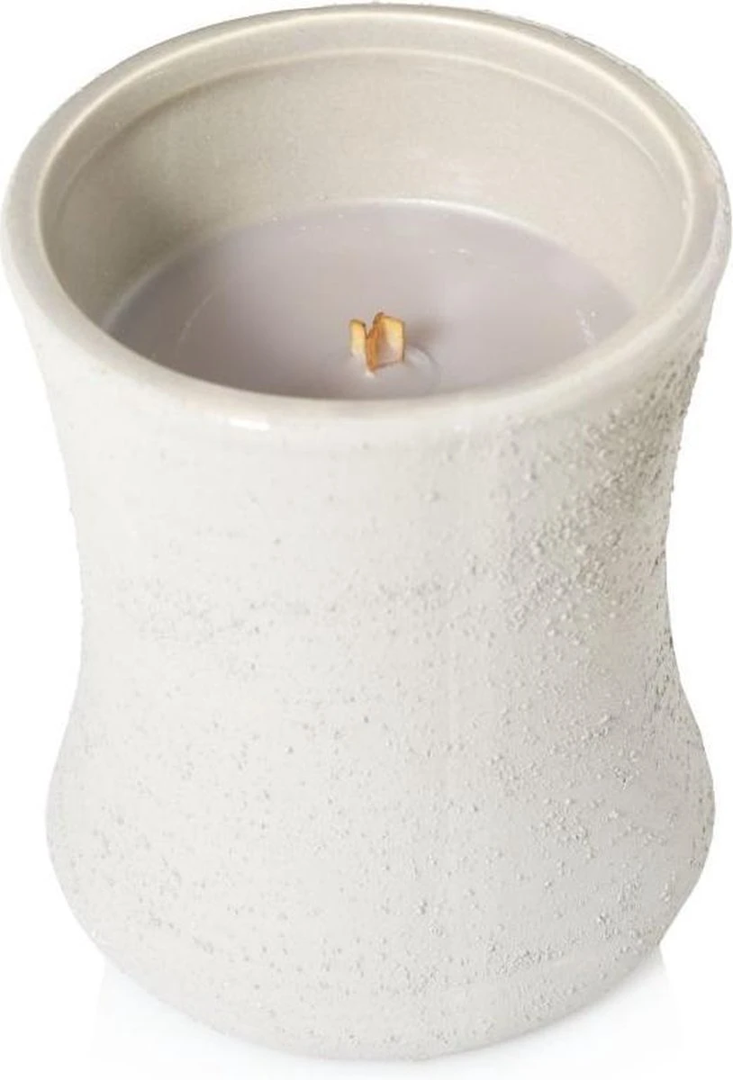 WoodWick Concrete Medium Candle - Wood Smoke 2 WoodWick Concrete Medium Candle - Wood Smoke - Afbeelding 2