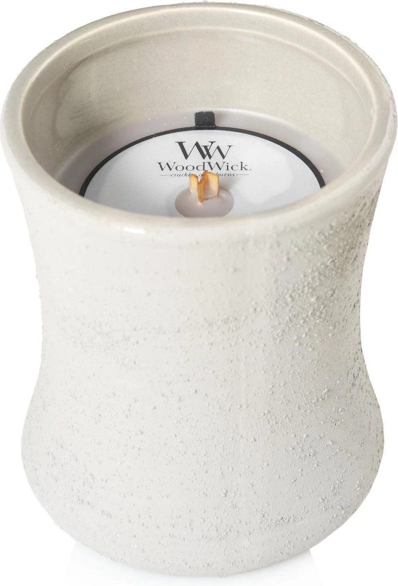 WoodWick Concrete Medium Candle - Wood Smoke 1 WoodWick Concrete Medium Candle - Wood Smoke