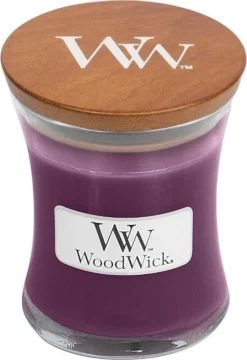 WoodWick Geurkaars Small Spiced Blackberry - 8 Cm / ø 7 Cm