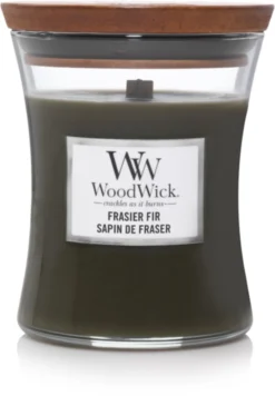 WoodWick Hourglass Medium Geurkaars - Frasier Fir