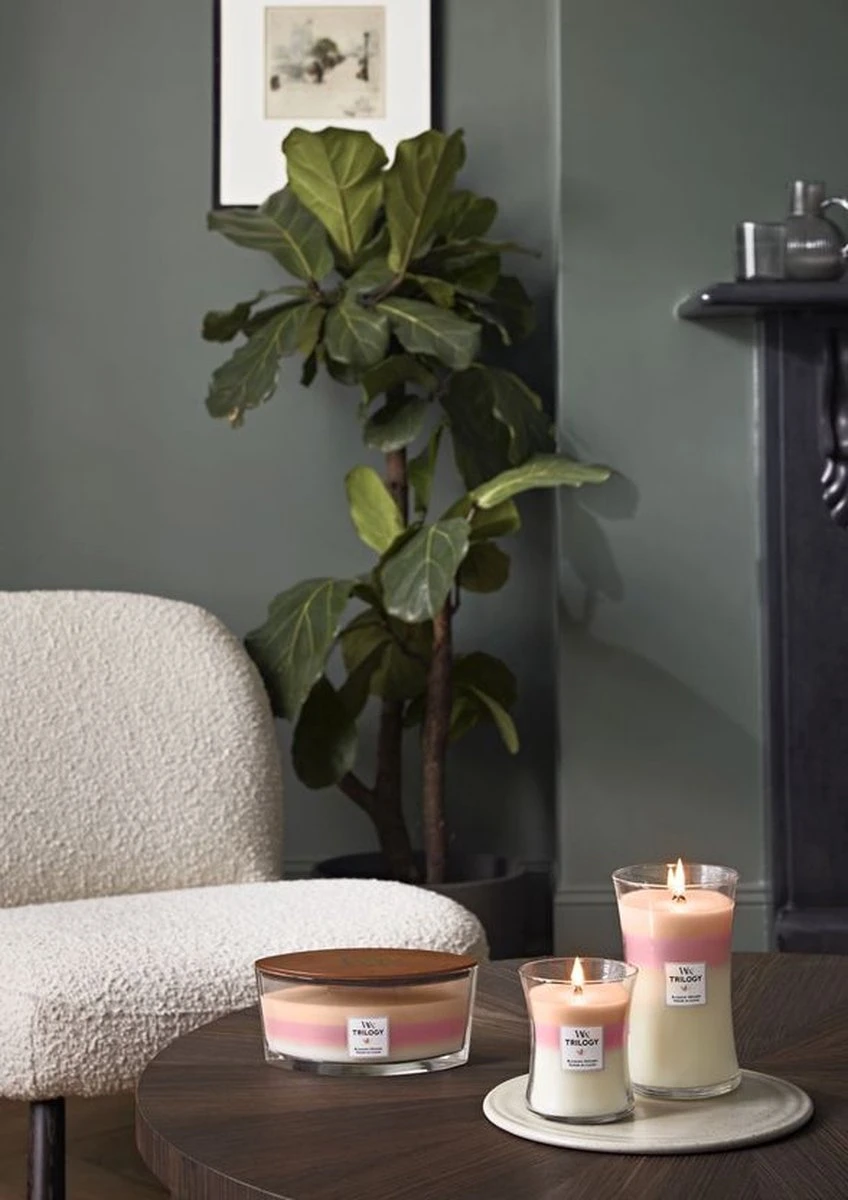 Woodwick Trilogy Blooming Orchard Ellipse Candle - Geurkaars 2 Woodwick Trilogy Blooming Orchard Ellipse Candle - Geurkaars - Afbeelding 2