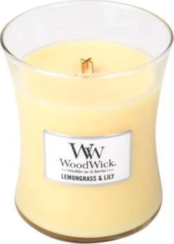 WoodWick Geurkaars Mini Lemongrass & Lily - 8 Cm / ø 7 Cm -WoodWick 858x1200 1