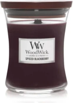 WoodWick Geurkaars Small Spiced Blackberry - 8 Cm / ø 7 Cm -WoodWick 859x1200 1